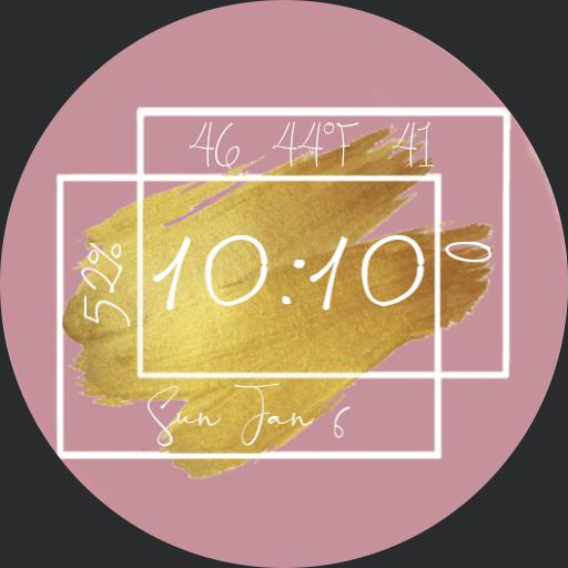 geometric pinks and golds