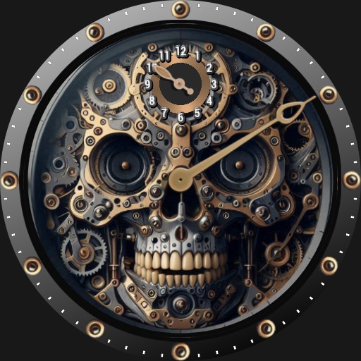 Brute REGULATOR SKULL Steampunk Retrofuturistic Mechanical Watch