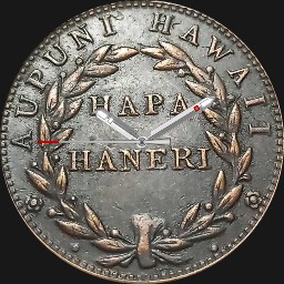 Copper, Hapa Haneli, Hawaii, 1847