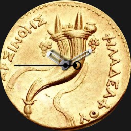 Gold, Cornucopia, Egypt, Stater, c. 272 BCE