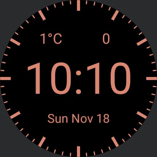 Minimalistic Rose Gold Digital