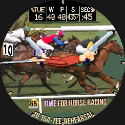 HORSE RACING: Horses Show The Time w/ Animation WOS6
