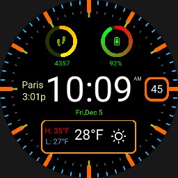 Concentric Motion Color - Orange