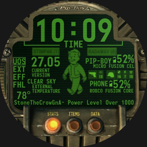 Pipboy 2018 with menus and sounds Copy