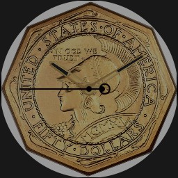 Gold, U.S., Octagonal, 50 Dollars, 1915  