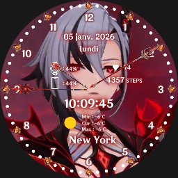 Arlecchino Genshin impact Watchface