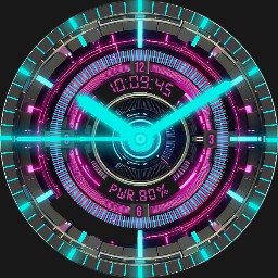 Brute CYBER Futuristic Neon Glow Watch