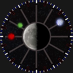 stars and planets through a window