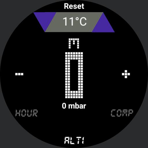 Adjustable Altimeter and Compass watch