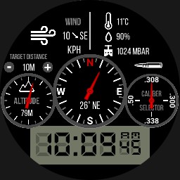 Brute SNIPER RECON All In One Dashboard Military Field Watch