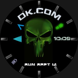 Green skull