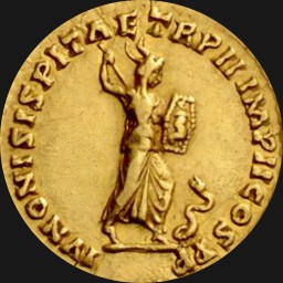 Gold, Aureus, Commodus, Megalomaniac,190-192 CE, No beard, 9