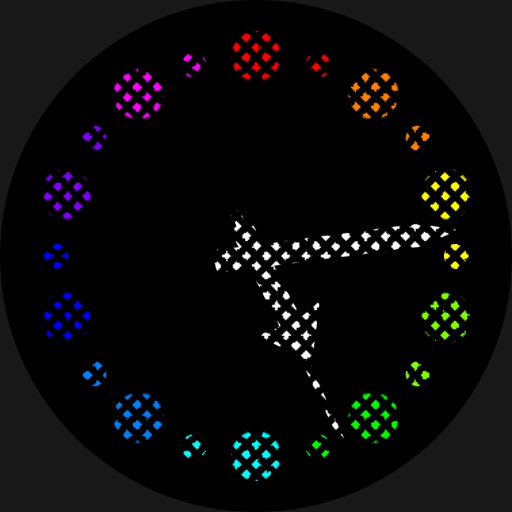 PIXEL RGB 10h Decimal Time Watch