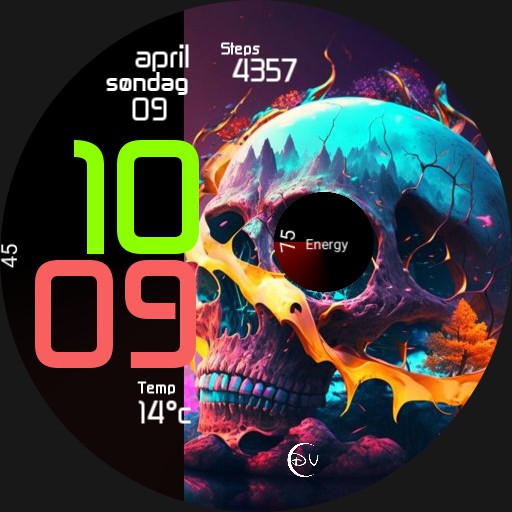 Skull watch Copy