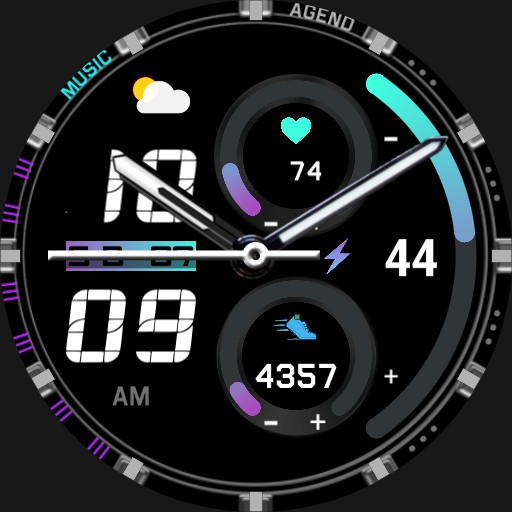 Hybrid Digital Analogic Watch