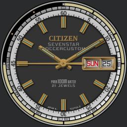 Citizen Seven Star Soccer Custom C.1970