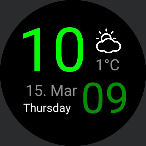 Digital Offset  Battery Colored