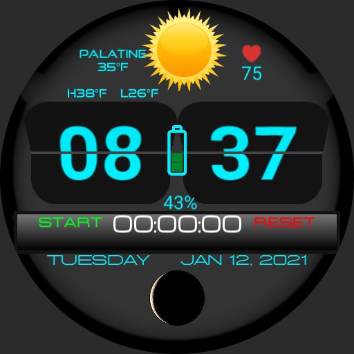 Flip Clock Stopwatch v.3