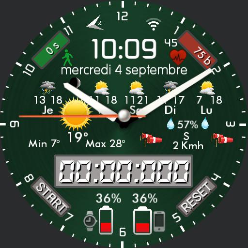 By Nspz_73, 12 background colors, highly customizable and themeable watch face