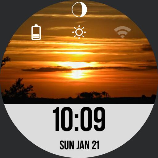 Sunset Watch Face 24H version