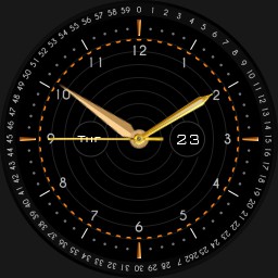 Watch with smooth seconds