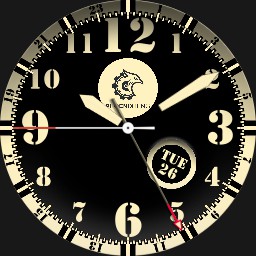 Old Military Design with Choice of Time Zones