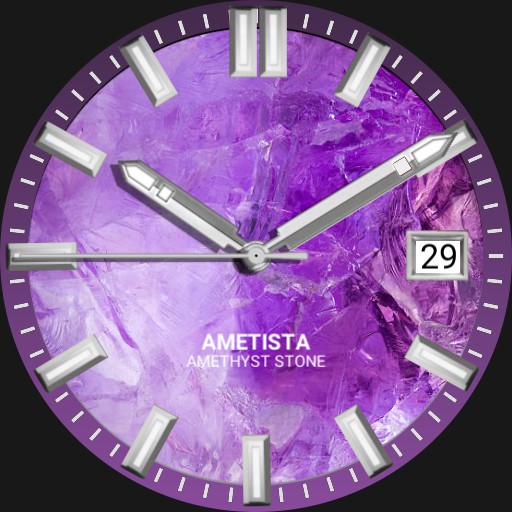 Brute AMETISTA Minimalistic Amethyst Stone Watch