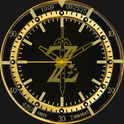 Zelda Gold Watch Black