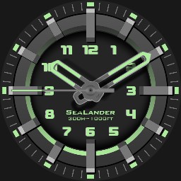 Brute SEALANDER Diver Military Field Watch Colours Duolux Lume
