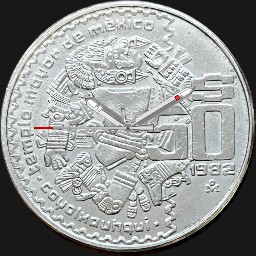 Silver, 50 Dollars , Mexico, 1982
