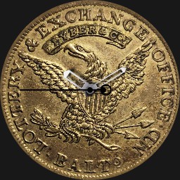 Brass, Baltimore Merchant Token, 1849