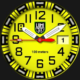  luminox G diver yellow