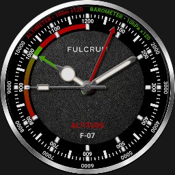 Altimeter & Barometer Pilot Aviator Watch FULCRUM F-07 ALTITUDE by DNB