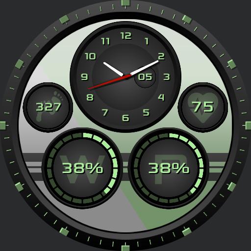 Sporty Stripe Black II Multi-Screen