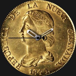 Gold, Nueva Granada, 16 Pesos, 1840