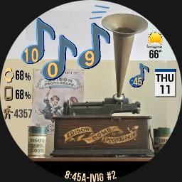 EDISON PHONOGRAPH Plays The Time - WOS6