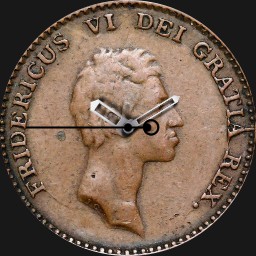 Copper, Frederick VI, Denmark, 1 Shilling, 1813
