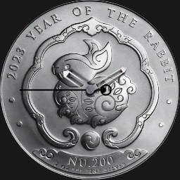 Silver, Bhutan, Year of the Rabbit, 200 NU, 2023