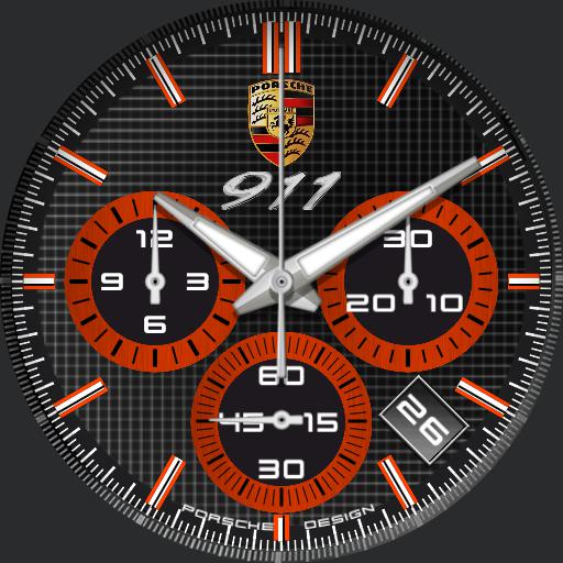 Porsche motorsport Orange