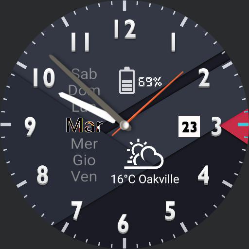 Blu-Palermo watch face