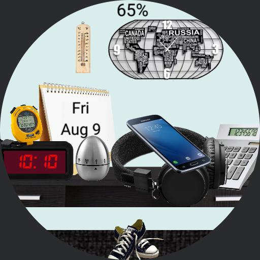 Cluttered Space app launcher for Samsung Galaxy Watch