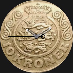 Aluminum Bronze, Margrethe II, 10 Kroner, Denmark, 1990