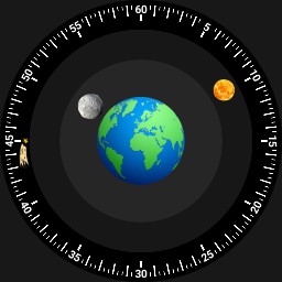 Brute ASTROLABIA Minimalistic Geocentric Space Astronomy Watch