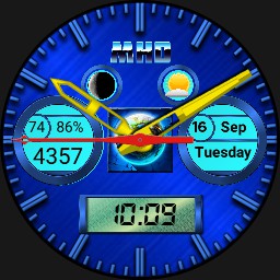 Blue earth watch