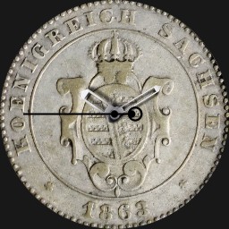 Billon, Saxony, 2 New Groschen, 1863 