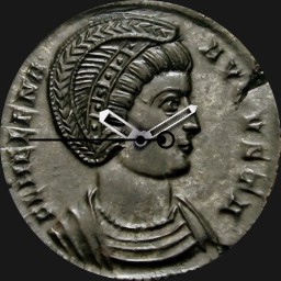 Bronze, Christian Empress, Follis, 324 CE 