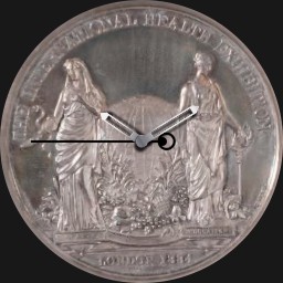 Silver, UK, Health Exhibition Medal, 1884
