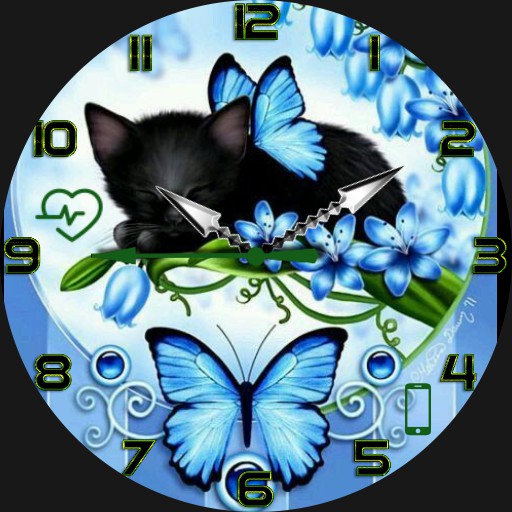 brit cat en butterfly