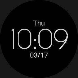 Ombre Geometry Digital Time Only