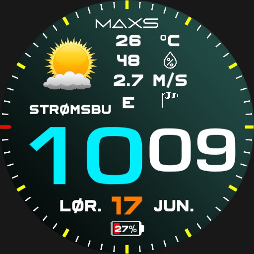 Digital weather watch 